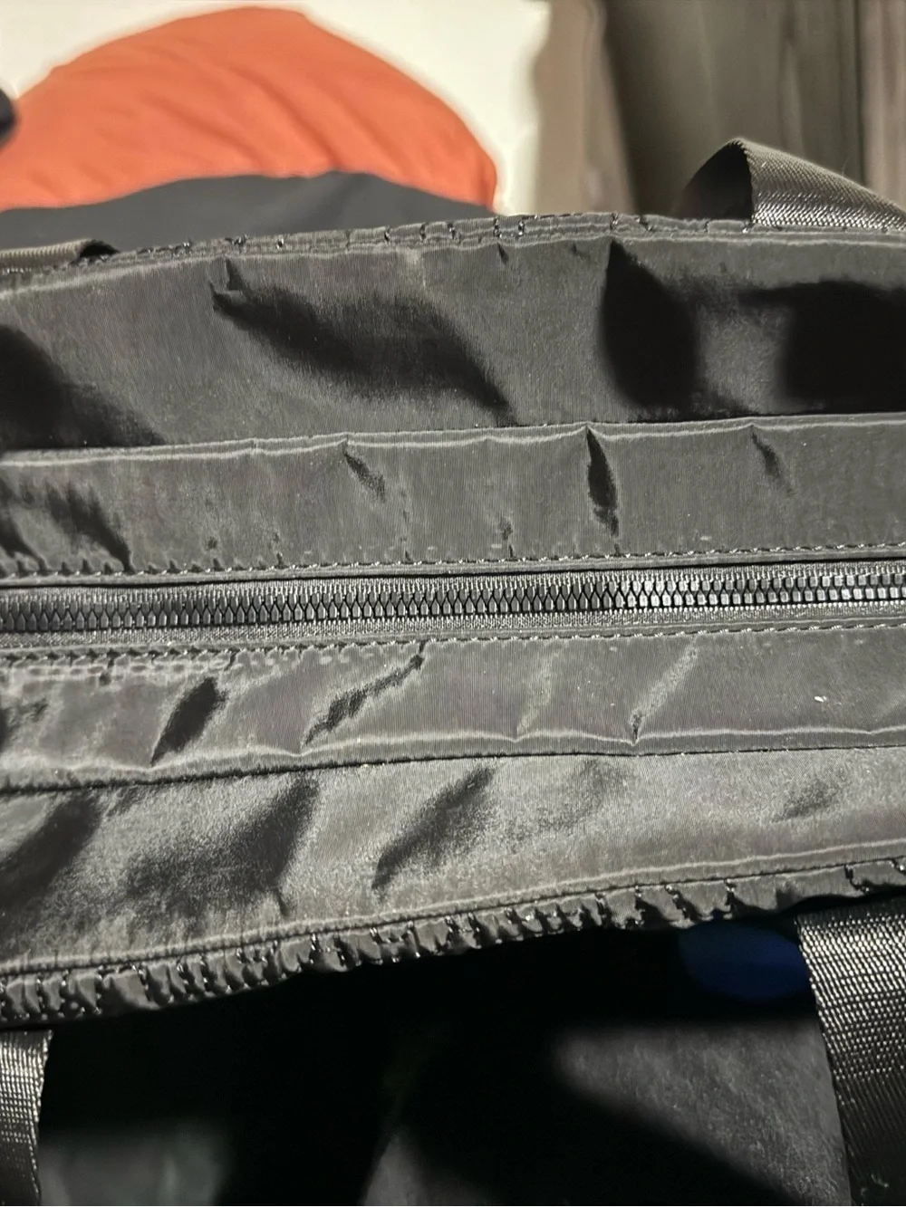 Steve Madden Black Quilted Logo Laptop Tote
